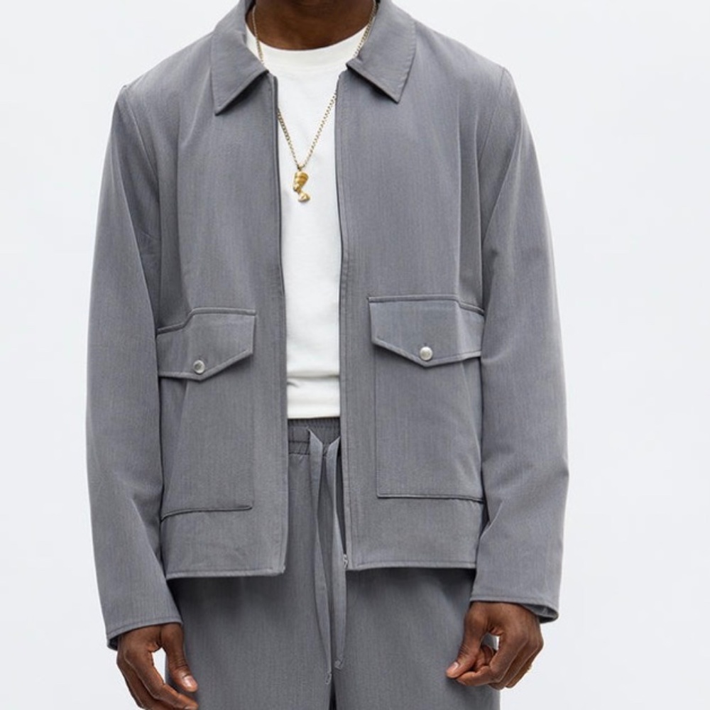 Gray casual Men set
